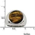 thumbnail image 2 of Stainless Steel Tiger's Eye Ring, Available in Multiple Sizes, 2 of 6