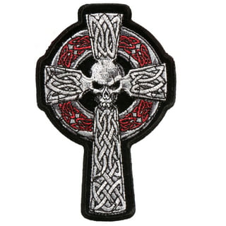 Celtic Cross Religious Inspirational Embroidered Iron/Sew-on Theme Logo  Patch/Applique 