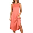 thumbnail image 6 of UAMVSH Womens Summer Dresses Comfy Sleeveless Crewneck Midi Dress Side Split Casual Flowy Long Dress Spring Clothes, 6 of 6