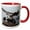 Red/White, variant on 3drose, Bald Eagles Gathering on a Log, Homer, Alaska - Na02 Dno0199 - David Northcott, 11oz Two-tone Blue Mug