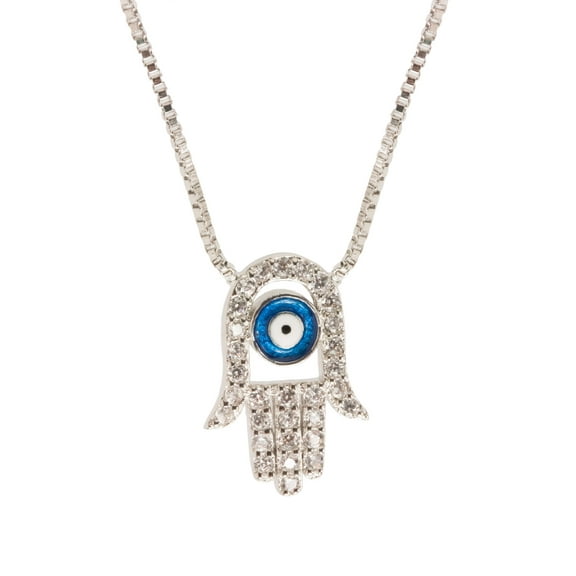 Dainty Hamsa Charm Necklace