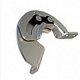 thumbnail image 2 of 1 Pair 90 Degree Concealed Door Hinges Industrial Equipment Carbon Steel, 2 of 5