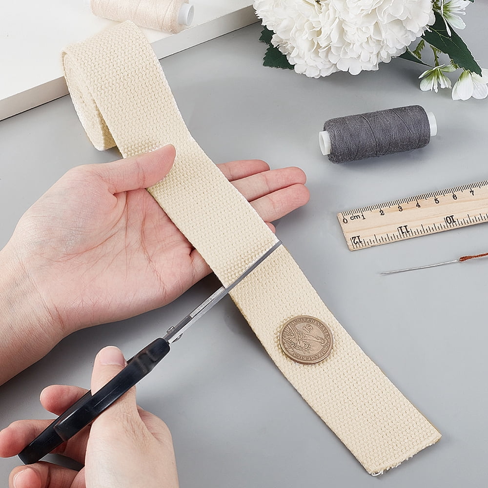 1 Roll Polycotton Ribbon for Clothes Accessories Old Lace 1-1/2 inch(38mm) about 10.94 Yards(10m)/Roll