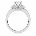 thumbnail image 3 of Best Jewel 14K White Gold Plated Ring - 2.24 Ct Radiant Cut Moissanite Three Stone Prong Set Ring - Stunning Engagement Ring for Women - Ideal Gift for Proposaland Special Occasion, 3 of 3