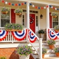 thumbnail image 5 of Scidweet Artificial Fake Flowers, 18 Bundles UV Resistant Faux Fake Silk Patriotic Flowers Plants for Outside Patio Garden Yard Porch 4th of July Home Decor, 5 of 7