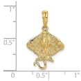 thumbnail image 3 of FB Jewels 14K Yellow Gold Stingray 2D Pendant, 3 of 4