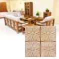 thumbnail image 1 of Pegatinas Decorativas Para Pared, 4 Uds., Apliques A Cuadros Tallados, Calcomanía Sin Pintar Para Decoración De Muebles, 1 of 7