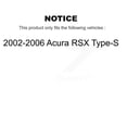 thumbnail image 2 of Genius Front Rear Coated Disc Brake Rotors Kit for Car 2002-2006 Acura RSX Type-S KG-101786, 2 of 9