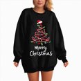 thumbnail image 6 of Towmus Merry Christmas Sweatshirts for Women Casual Crew Neck Long Sleeve Xmas Tree Graphic Fall Pullover Tops, 6 of 6