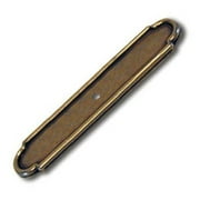 Allison Value 3-11/16 in (94 mm) Length Burnished Brass Cabinet Backplate