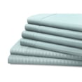 thumbnail image 5 of Hotel   York  Full Size Dobby Stripe Embossed Sheet Set, Platinum - 6 Piece, 5 of 5