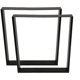 thumbnail image 4 of Juego de 2 patas de mesa de acero, 60x72 cm, rectangulares negras esquí esquí Gafas de esquí, 4 of 5