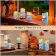 thumbnail image 7 of 2 PCS Tilted Flameless Candles Flickering LED Lights Battery Operated Candles with Remote Timers for Holiday Decor White Butterflies Pattern, 7 of 7