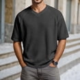 thumbnail image 2 of T-shirt pour Homme à Manches Courtes, Col Ras du Cou, T-Shirts Basiques Noirs, T-Shirt de Randonnée pour Homme, 2 of 4