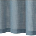 thumbnail image 7 of BeesClover Kitchen Curtain Tiers Half Window Linen Textured Cafe Curtains 45 Inch Length Rod Pocket Short Tier Curtains for Small Window Treatment Grayish Blue 2 Panels, 7 of 7