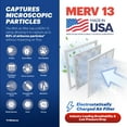 thumbnail image 4 of BNX TruFilter 20x25x4 (19.5’’ x 24.5’’ x 3.63‘’ Slim Fit) MERV 13 Air Filter (2-Pack) - MADE IN USA - Air Conditioner HVAC AC Furnace Filters Health, Allergies, Mold, Bacteria, Smoke, MPR 1900 FPR 10, 4 of 5