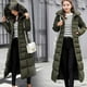 thumbnail image 5 of Parkas de manga larga para mujer, abrigo de algodón de longitud extendida para mujer, abrigo de algodón con capucha gruesa, holgado, resistente al frío y cálido, largo hasta la rodilla, abrigo para mu, 5 of 5