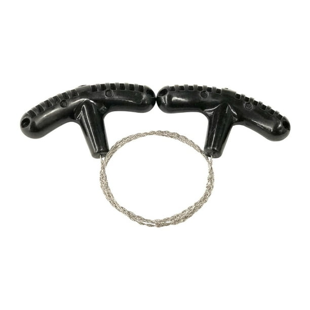 de alambre de acero inoxidable, de cable de metal, herramienta de corte de tubos de PVC de 27,56 pulgadas, de cuerda de bolsillo negro