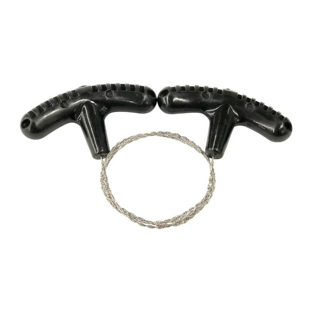 de alambre de acero inoxidable, herramienta para cortar tubos de PVC, de cable de metal, de cuerda de bolsillo para madera, herramientas de supervivencia para acampar negro