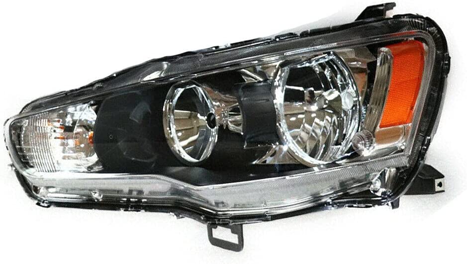 DENEST Headlights Assembly Headlamps for Mitsubishi Lancer EVO X 2008