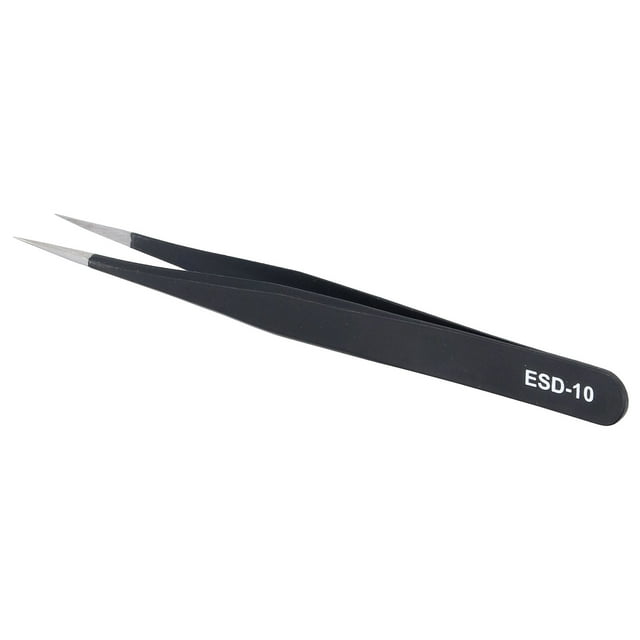 Pinzas no magnéticas, pinzas resistentes a la estática, pinzas de acero inoxidable, pinzas para cejas, funcionalidad versátil Jadeshay A