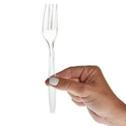 180 Pack Clear Plastic Silverware, Disposable Cutlery Utensils with Spoons, Forks and Knives, Heavy Duty Flatware Set for Parties & Events