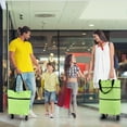 thumbnail image 6 of Foldable Shopping Trolley Bag with Wheels Grocery Cart Rolling Portable Handbag, Green Shopping Cart, Grocery Cart, by Cloudqi, 6 of 9