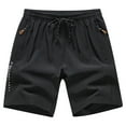 thumbnail image 2 of YHAJDS Summer Men's and Big Men's Shorts,Mens Sport Shorts Solid Color Shorts for Men Casual Summer Pants for Men Lightweight Stretch Fabric, 2 of 5