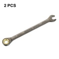 thumbnail image 3 of Uxcell 2pcs 11/32" Ratcheting Combination Wrench SAE 90 Teeth 12 PT Ratchet Spanner, 3 of 7