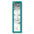 thumbnail image 2 of ArtToFrames 6" x 24" Aqua Picture Frame, 6x24 inch Green Wood Poster Frame (WOM-4428), 2 of 8