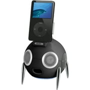 Rain Design iWoofer - Speaker dock - with Apple cradle - 2.1-channel - 12 Watt (total) - black - for Apple iPod (3G, 4G, 5G); iPod mini; iPod nano (1G, 2G); iPod shuffle (1G)