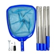 thumbnail image 1 of Colaxi Pool Leaf Skimmer Net Cleaning Pools Durability Professional Practical Efficient Debris Pickup Removal Pools Cleaner Supplies with 4 Section Pole, 1 of 8