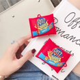thumbnail image 5 of Funda de silicona para Airpods Pro compatible con Airpods Pro Case Funny Cute 3D Cartoon Cover [Serie Fun Snacks] (Ritz Bits), 5 of 5