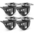thumbnail image 1 of Nefish 3 Inch Caster Wheels Set of 4, Heavy Duty Plate Swivel Casters 4400 LBS, Low Center of Gravity Design Nylon Industrial Caster Wheels for Equipment, Machine, Toolbox Workbench, 1 of 6