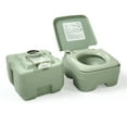 thumbnail image 2 of DUOSONG 5 Gallon Portable Toilet, Flush Potty, Travel Camping Outdoor Green HDPE Garden & Outdoor Accessories, 2 of 11