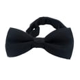 thumbnail image 1 of Pajarita preatada, cómoda, para niños, suave y elegante Negro, 1 of 9