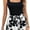 Black+White, variant on MLDRA Women's Two Piece Outfits Casual Suit Set with Tank Top and Shorts Summer Streetwear Suit