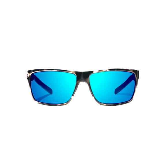 BAJIO Sigs Ivory Tortoise Gloss | Blue Mirror Glass Sunglasses