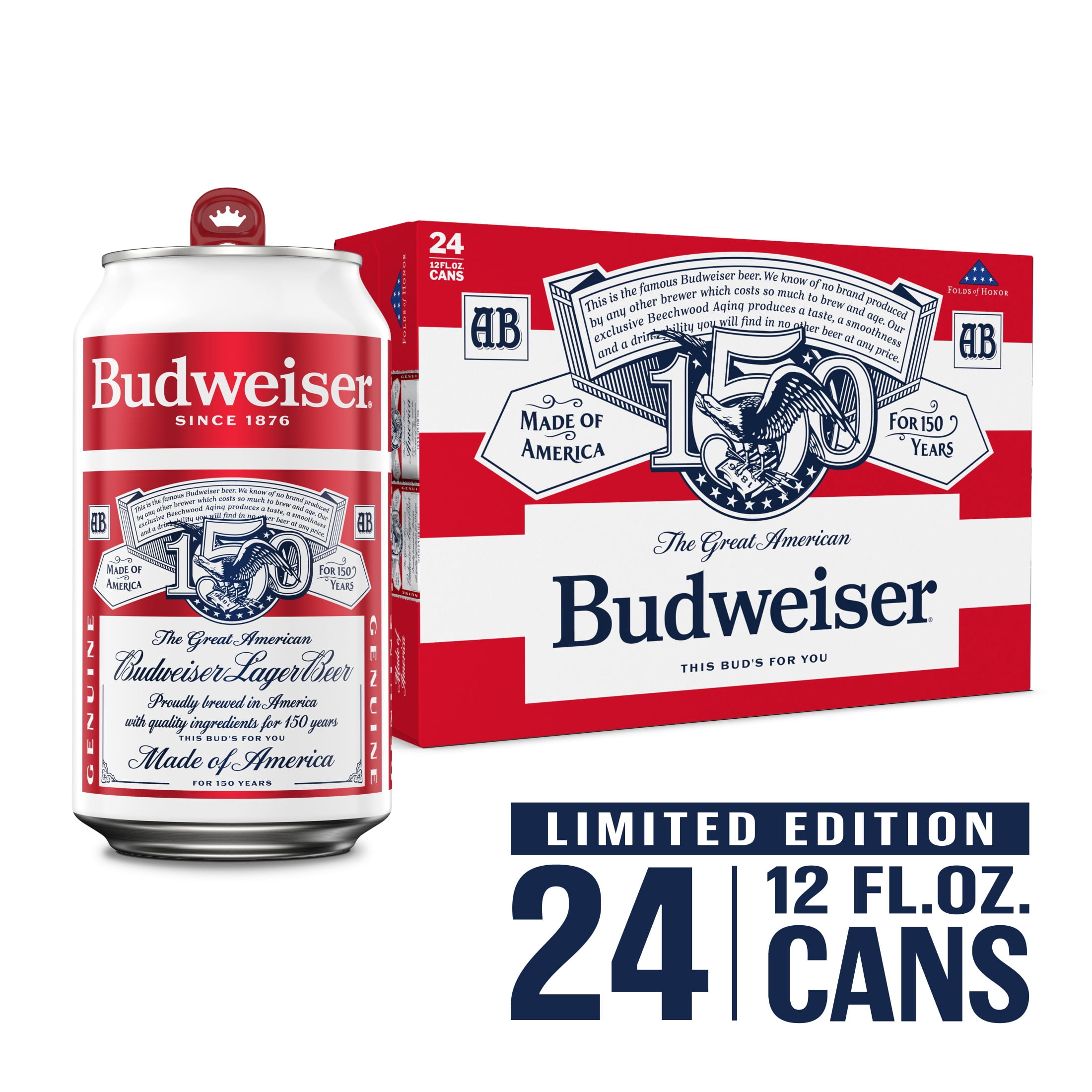 AKスタイルTAKARA Musican Budweiser Budweiser, American Lager Beer, 24 pack 12 fl oz Aluminum Cans, 5