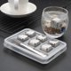 thumbnail image 3 of Cubitos de Hielo de Acero Inoxidable, Paquete de 8 Cubitos de Hielo Reutilizables, Piedras de Cubito de Hielo de Whisky Reutilizables con Pinzas y Bandeja para Hielo, Piedras de Congelación de A, 3 of 5
