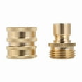 thumbnail image 3 of 3/4" Garden Hose Quick Connect Water Hose Fit Brass Female Male Connector 2Pcs, 3 of 6