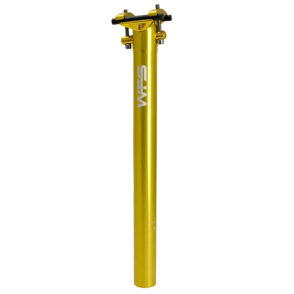 WFS Lightweight Alloy One Piece Seatpost, 30.9 X 350mm, Gold, WS3048