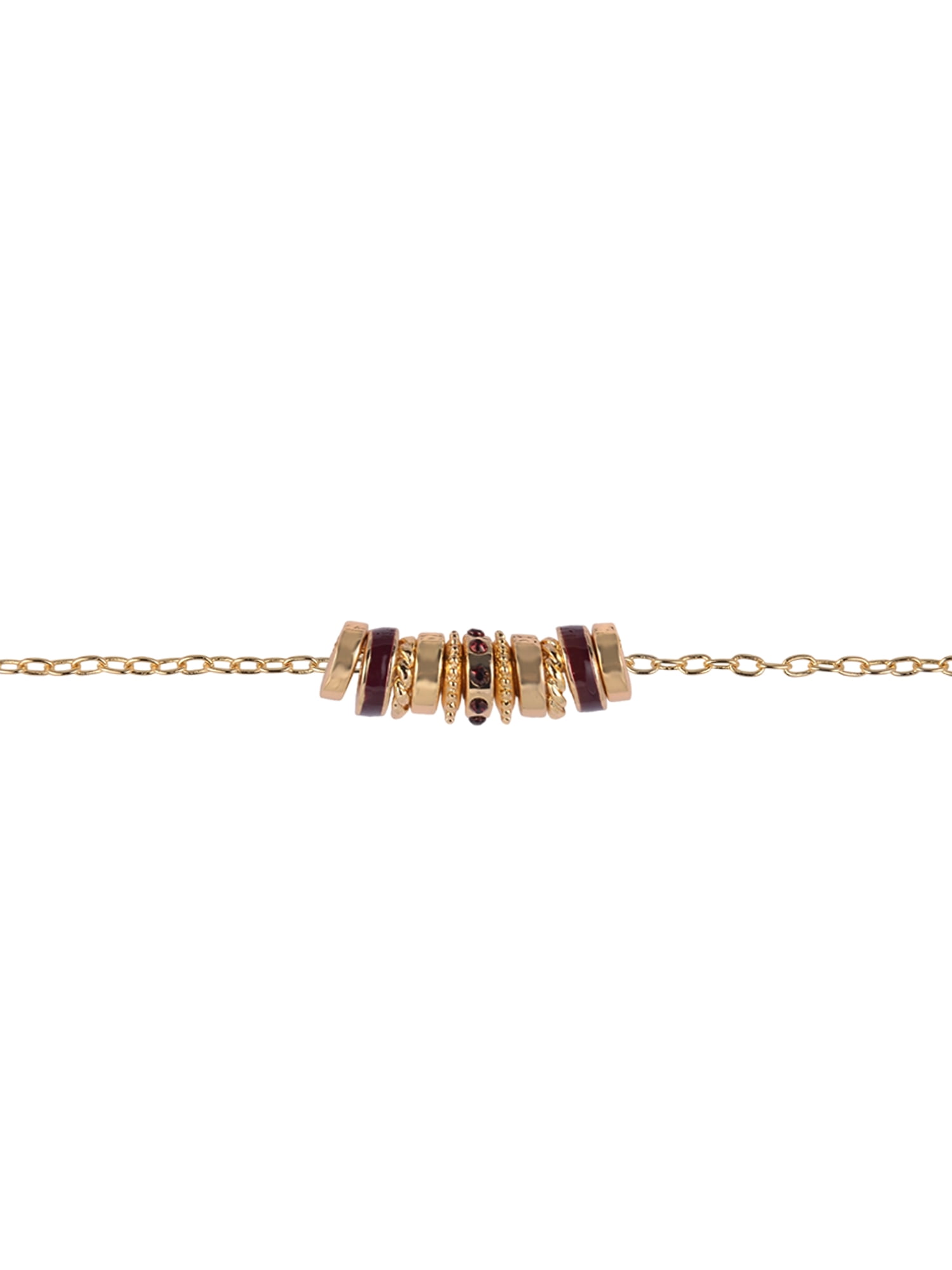 Time and Tru Goldtone Chain with Garnet Birthstone "January" Necklace
