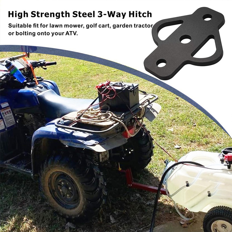 Attelage à 3 Points Pour Tracteur – 2" – 3 Goupilles – Adaptateur Remorque Polyvalent – Fer Robust
