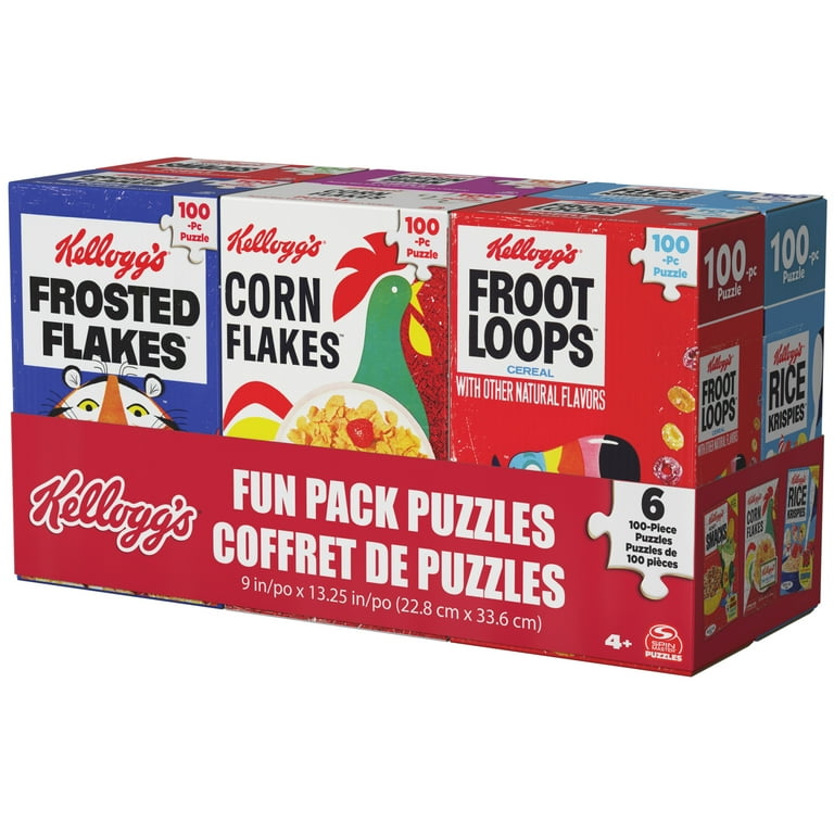 Spin Master Games Kellogg's Cereal Puzzle Bundle 6-Pack with 100