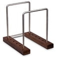 thumbnail image 1 of Optage Audio Mini Record Holder, 35 LP Solid Walnut Vinyl Record Storage, Vinyl Holder for Record Display, Now Playing Vinyl Record Stand, Vinyl Record Holder, Record Stand, Vinyl Storage, Vinyl Stand, 1 of 10