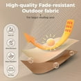 thumbnail image 4 of Alpha Joy 13x6.5ft Double-Sided Extra Large Outdoor Patio Market Rectangle Umbrella with Crank Handle, Beige, 4 of 8