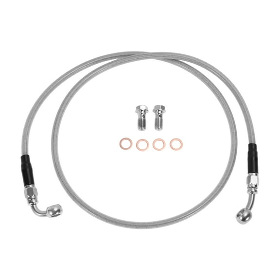 47In Hydraulic Front Brake Line Kit for 16-18In Handlebar Hydraulic Brake Line for Harley Softail Blackline - FXS 2011-2013 No.42314-08 Silver Tone