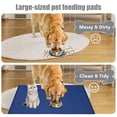 thumbnail image 5 of syligr Silicone Pet Food Mat with Raised Edges Splash Proof Waterproof Easy Clean Feeding Mat for Cats Dogs Kitchen Counter Drying Heat Insulation Mat 19x12 Inches Large, 5 of 6