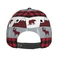 thumbnail image 6 of Haiem Buffalo Plaid Forest Baseball Cap Dad Hat Cotton Soft Adjustable Fashion Hats for Men Women Unisex Style Headwear, 6 of 9